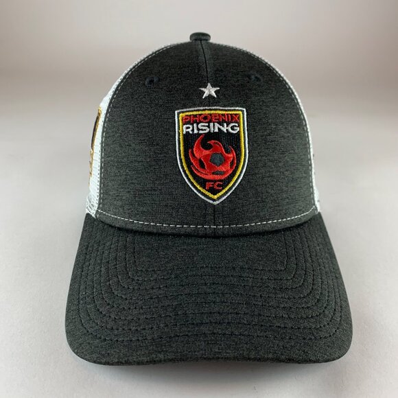 Phoenix Rising Gray White New Era 9Forty USL Champions Snapback Trucker Hat - Picture 2 of 6